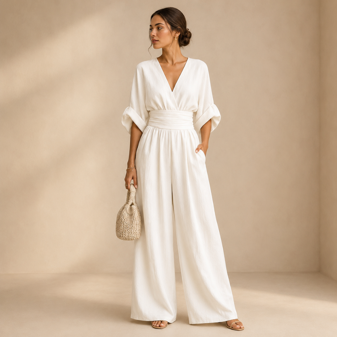 NELLA | V-NECK JUMPSUIT WITH A SOFT FIT