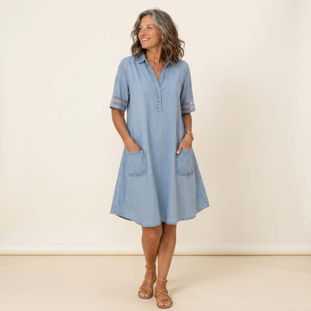 MARIAM | KNEE-LENGTH SHIRT DRESS FOR EVERYDAY WEAR