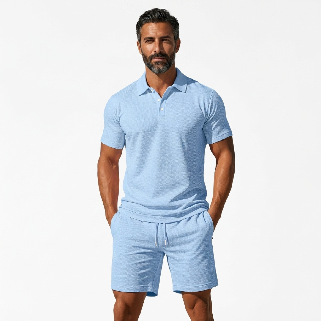 PIERO | ESSENTIAL POLO AND SHORTS SET