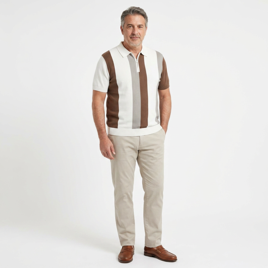 ORSINO | 1/4 ZIP COOL KNIT POLO