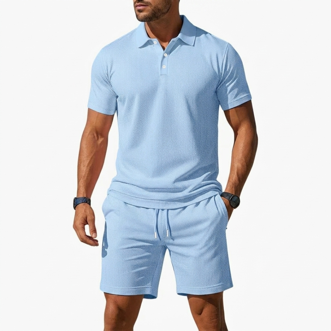 PIERO | ESSENTIAL POLO AND SHORTS SET