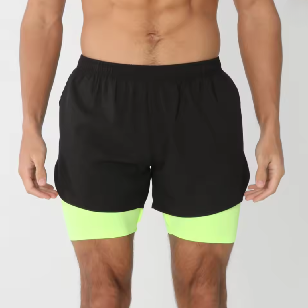 ROMOLO | 2-IN-1 QUICK-DRYING GYM SHORTS