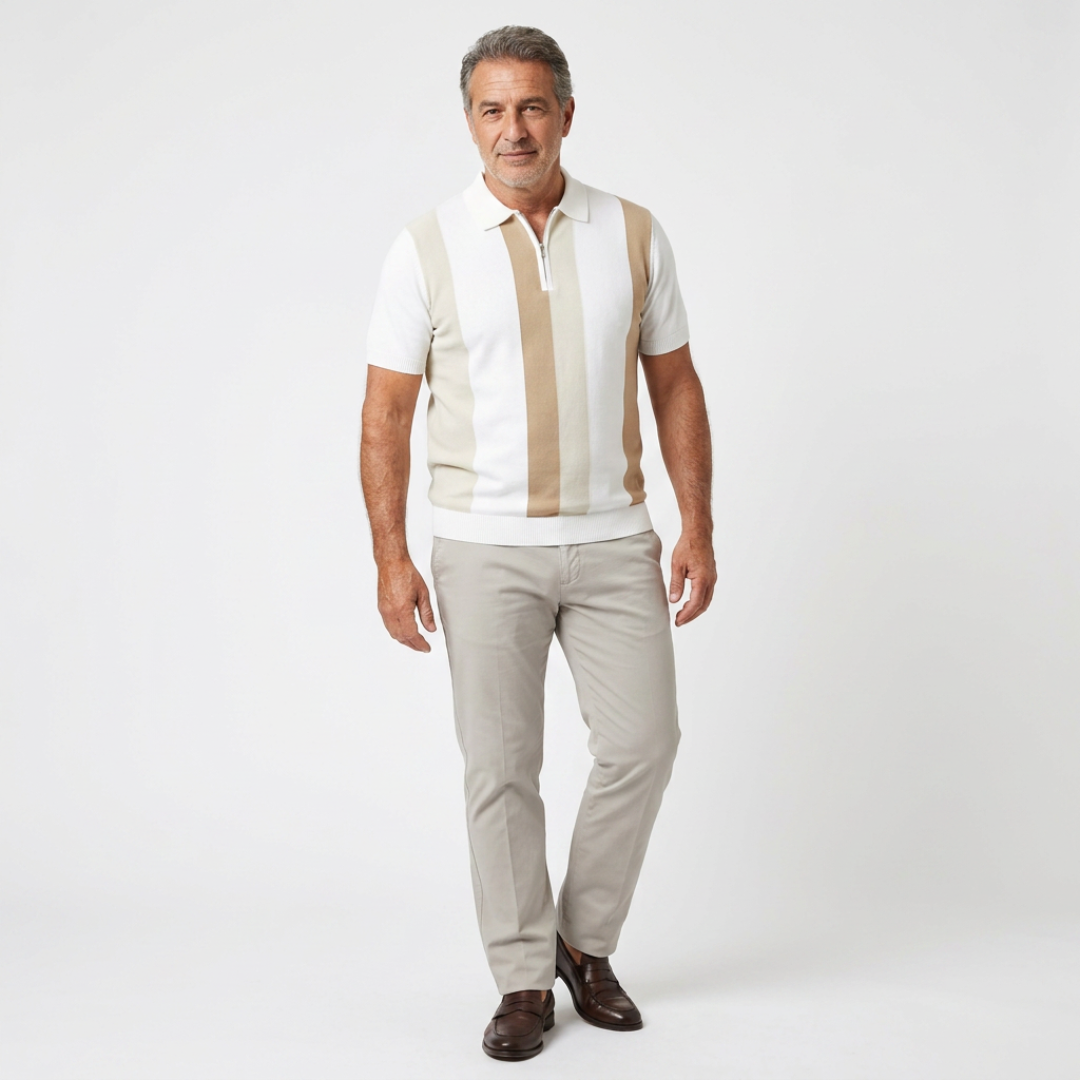 ORSINO | 1/4 ZIP COOL KNIT POLO