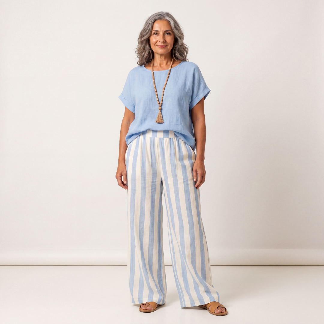 SARA | COMFORTABLE EVERYDAY STRIPED TWO-PIECE SET