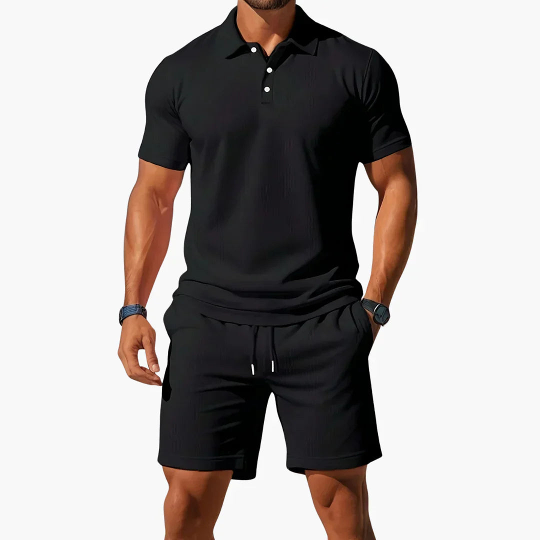 PIERO | ESSENTIAL POLO AND SHORTS SET