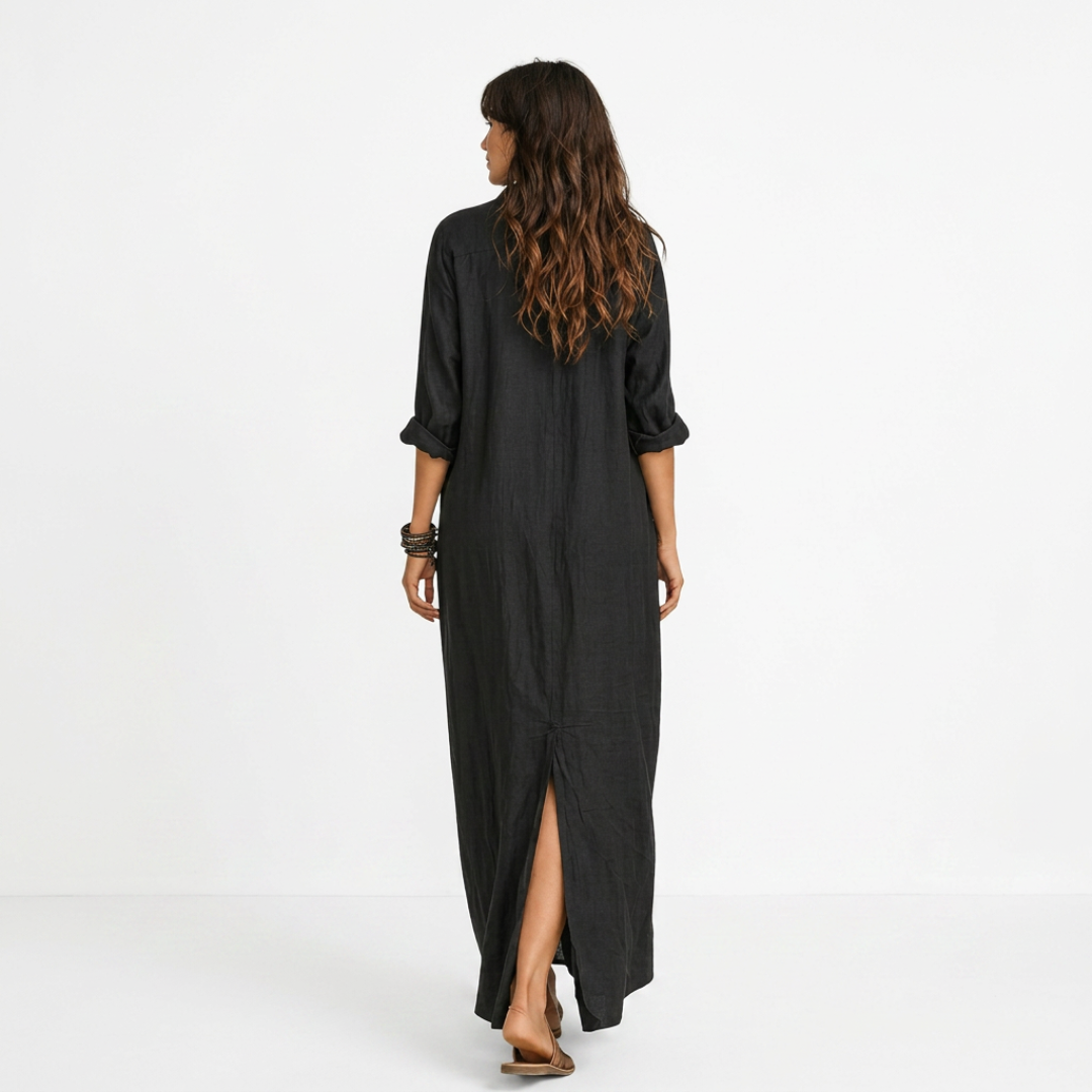 CAMILA | FROM DAY TO EVENING MAXI DRESS WITH V-NECK