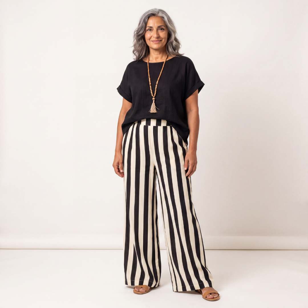 SARA | COMFORTABLE EVERYDAY STRIPED TWO-PIECE SET
