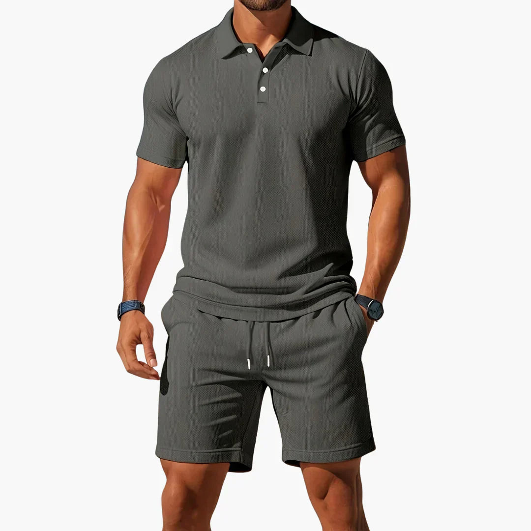 PIERO | ESSENTIAL POLO AND SHORTS SET