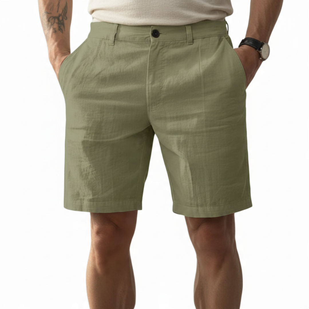 GAETANO | ESSENTIAL SUMMER SHORTS IN COTTON AND LINEN