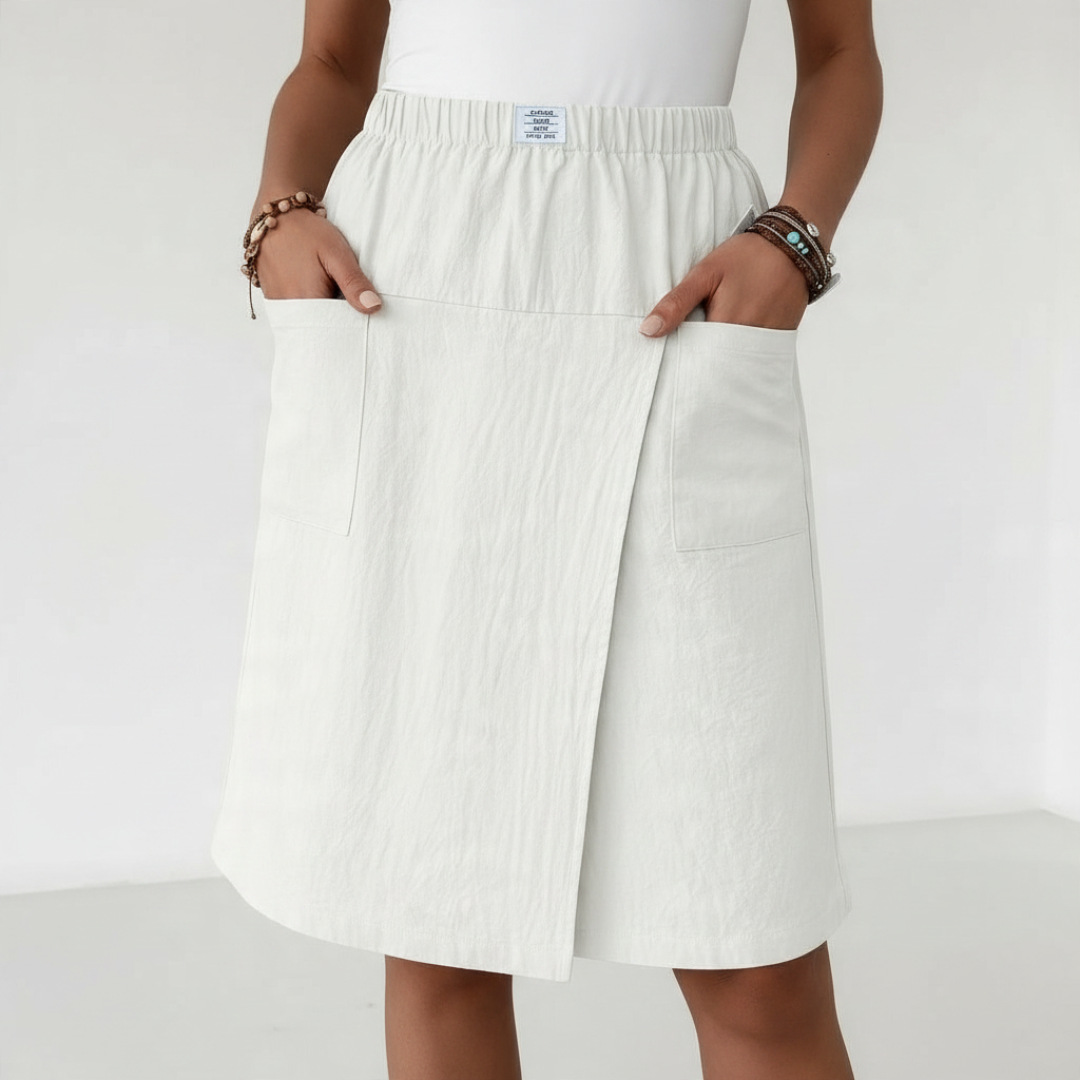 IDA | SKIRT-STYLE SHORTS WITH ELASTIC WAIST