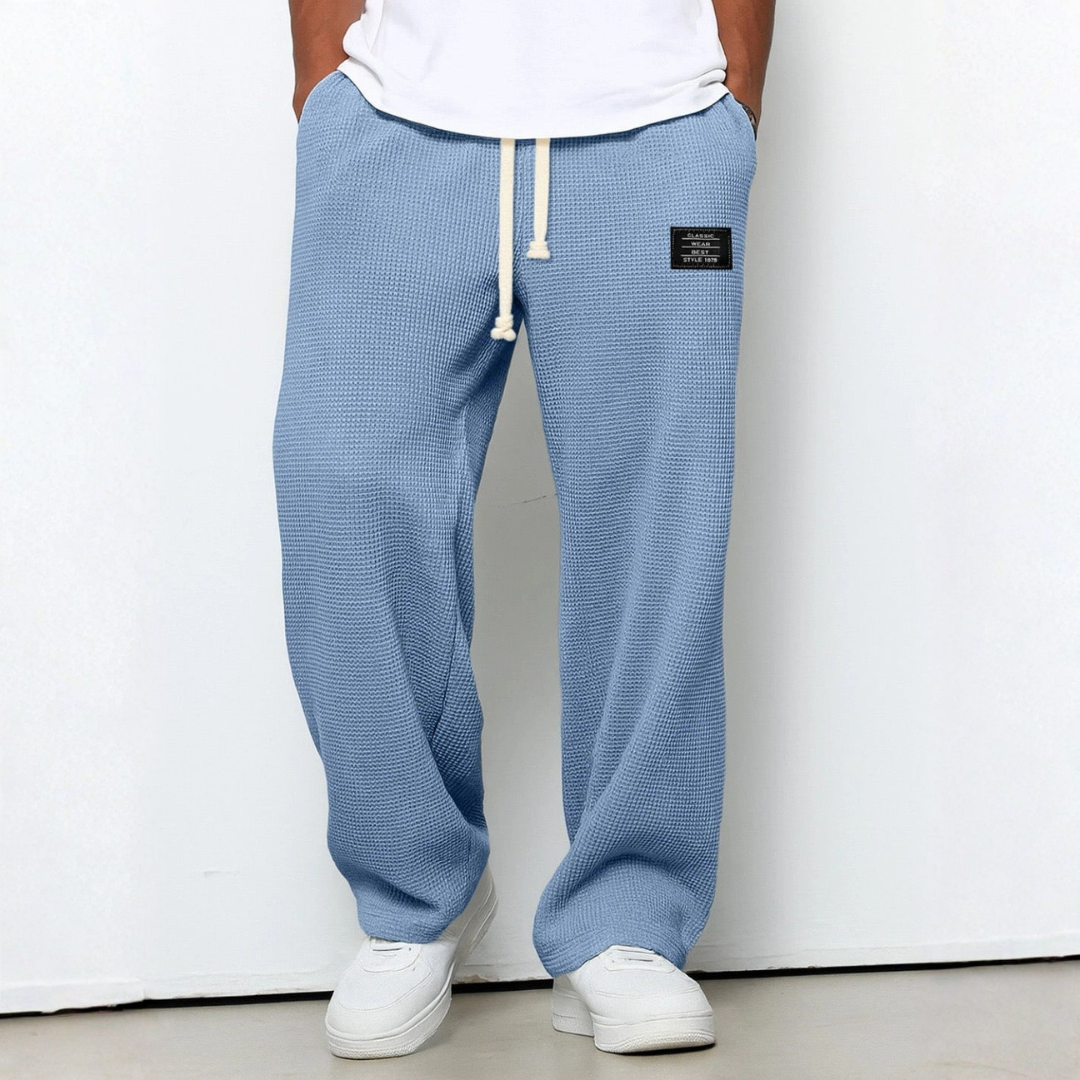 CARMELO | TEXTURED WIDE-LEG TROUSERS
