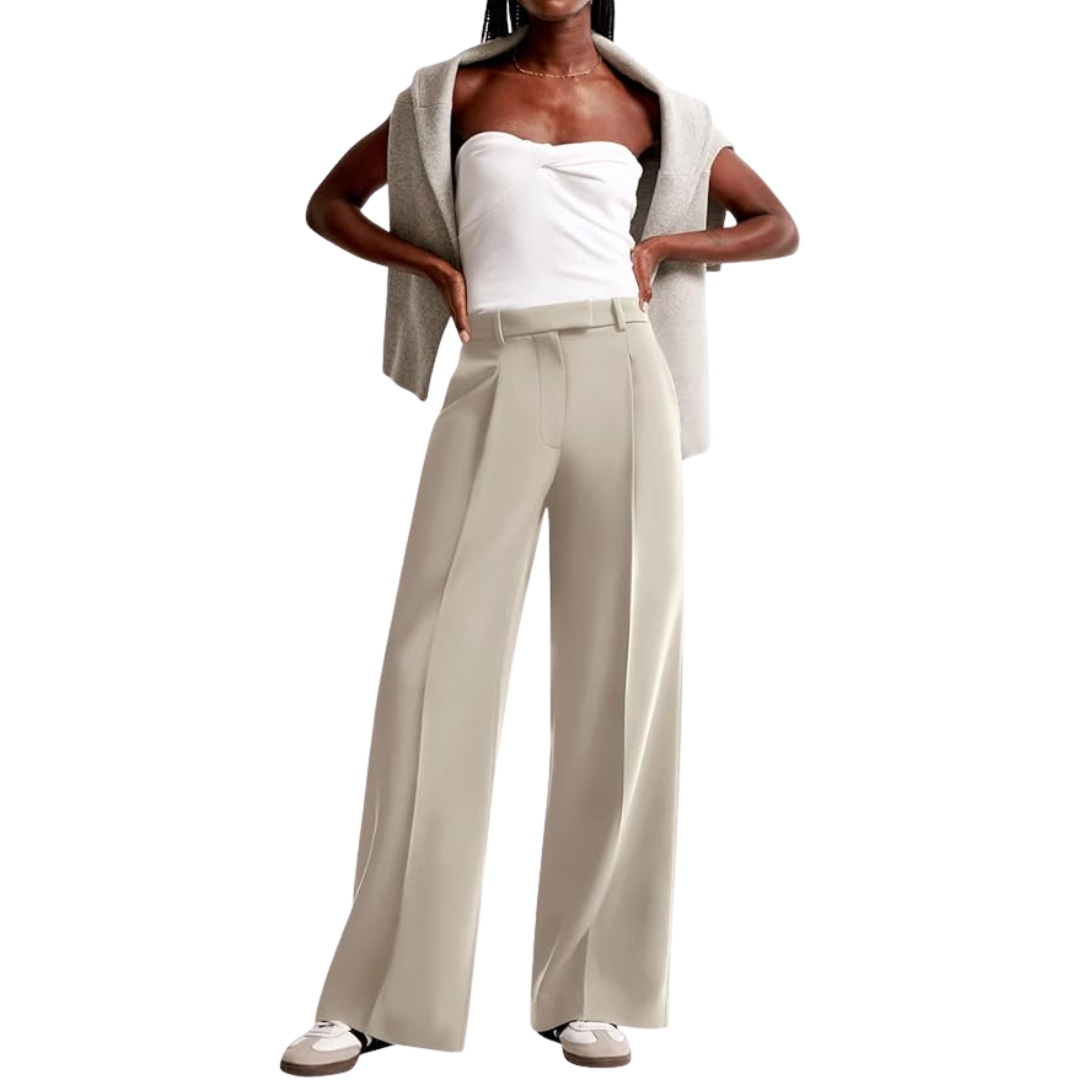 ANNAMARIA | HIGH-WAISTED WIDE-LEG TROUSERS