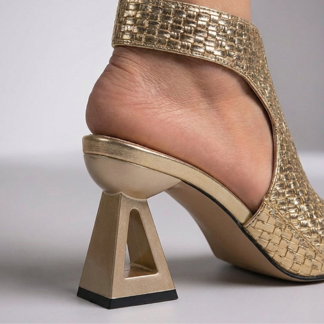 SERENA | SCULPTED BRAIDED HEELS