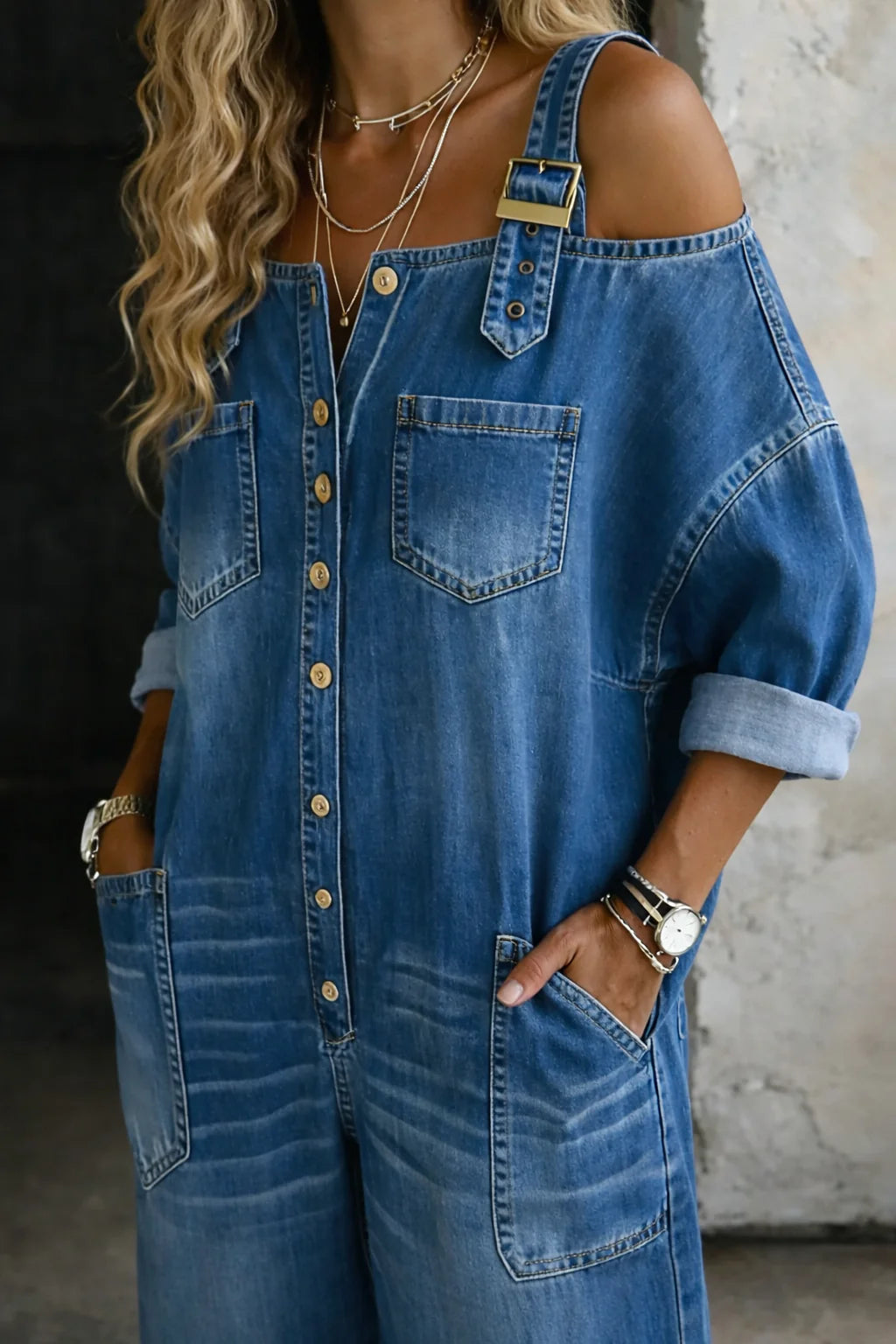 ELETTRA | DENIM JUMPSUIT