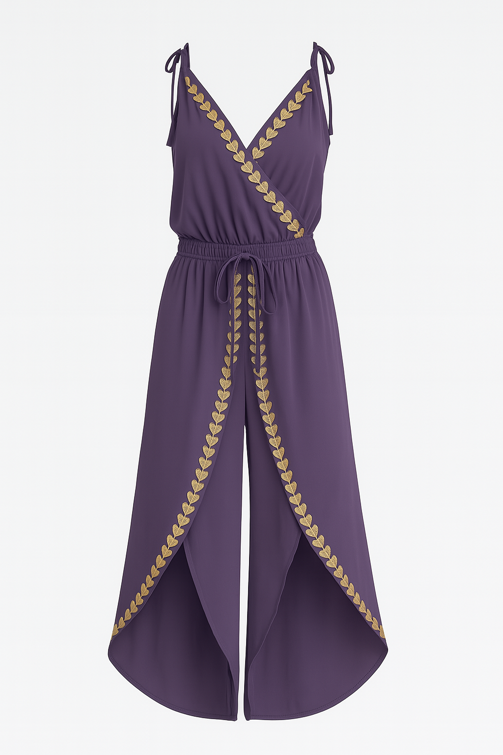 ADRIANA | SUMMER JUMPSUIT WITH GOLD DETAILS
