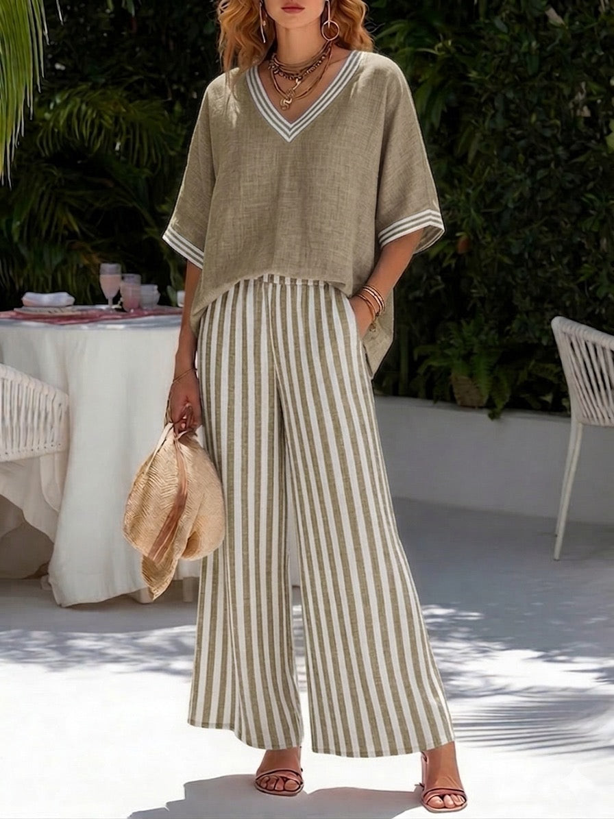KIERRA | TWO-PIECE STRIPED SET