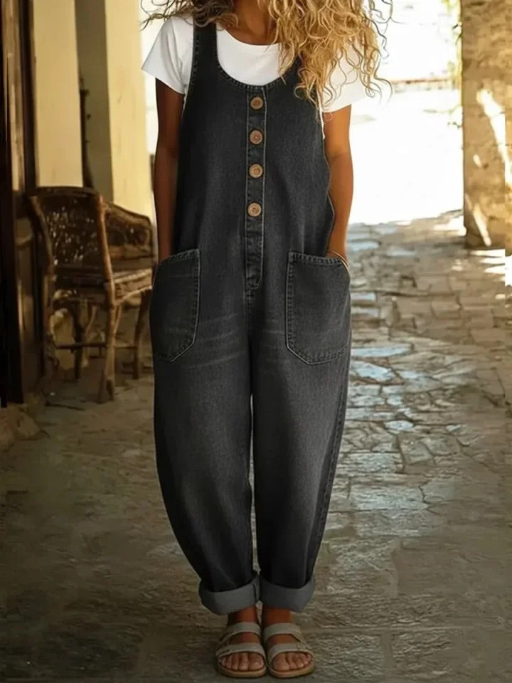 SICILY | VINTAGE WASHED DENIM OVERALLS