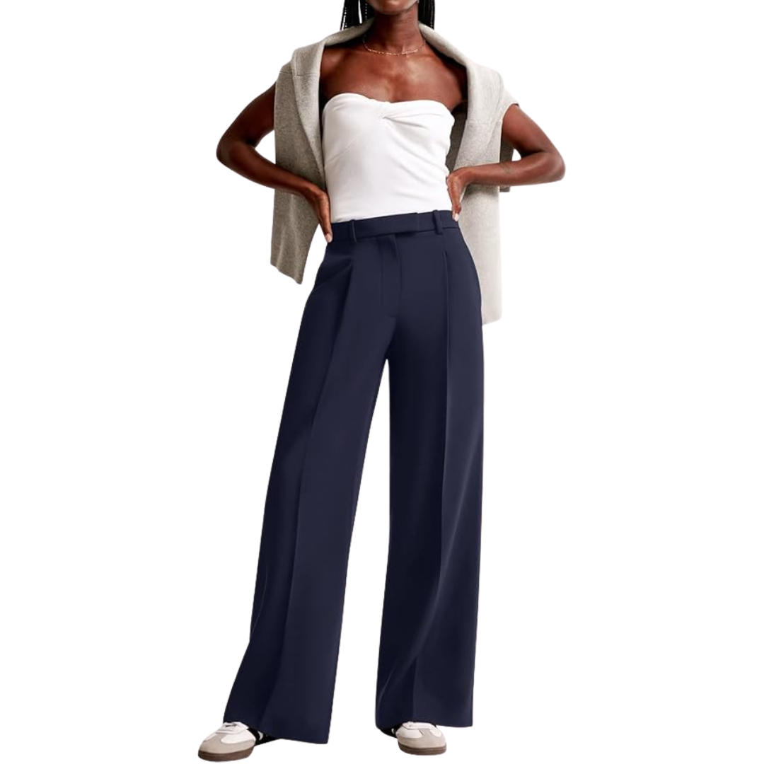 ANNAMARIA | HIGH-WAISTED WIDE-LEG TROUSERS