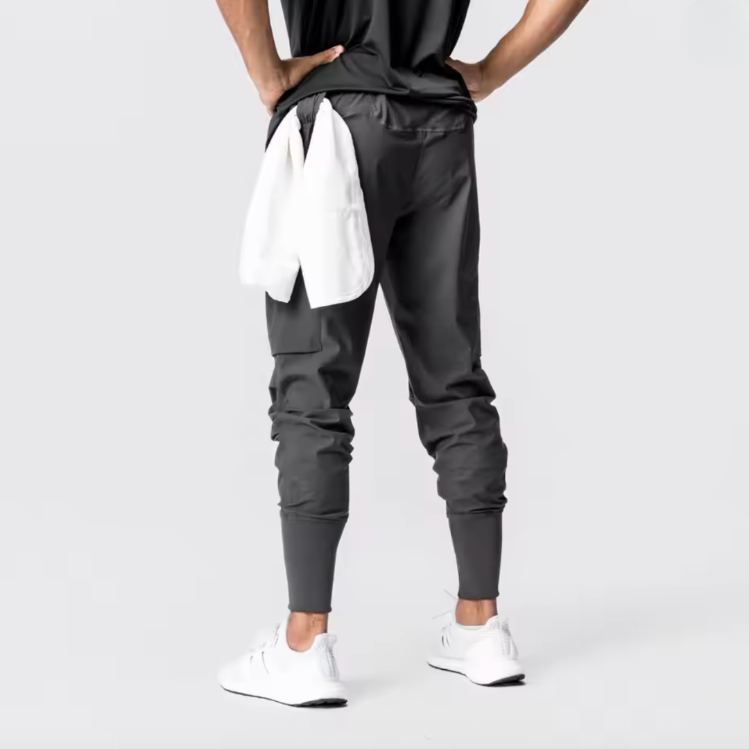 LAVE | QUICK-DRYING MULTI-PURPOSE CARGO PANTS WITH ELASTIC ANKLE CUFFS