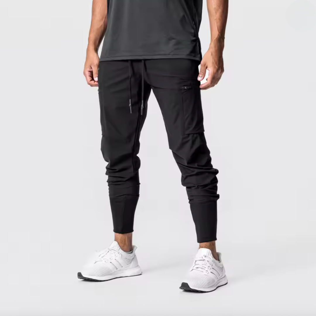 LAVE | QUICK-DRYING MULTI-PURPOSE CARGO PANTS WITH ELASTIC ANKLE CUFFS