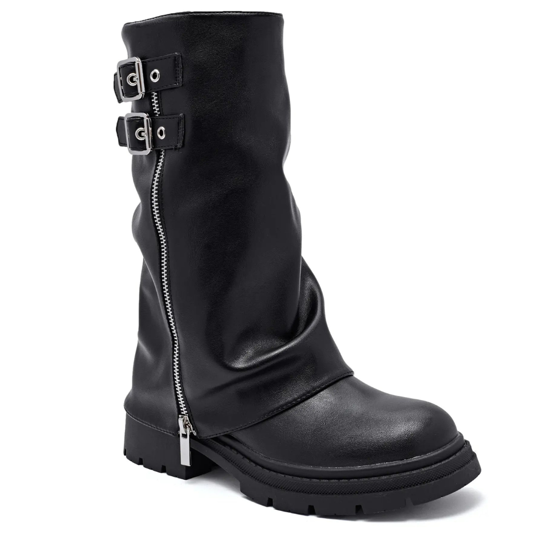 ZARA | COVERED ZIP BOOTS