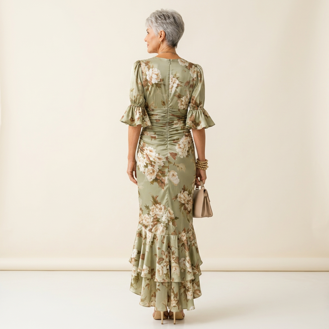 ELISA | MAXI DRESS WITH FLORAL PRINT