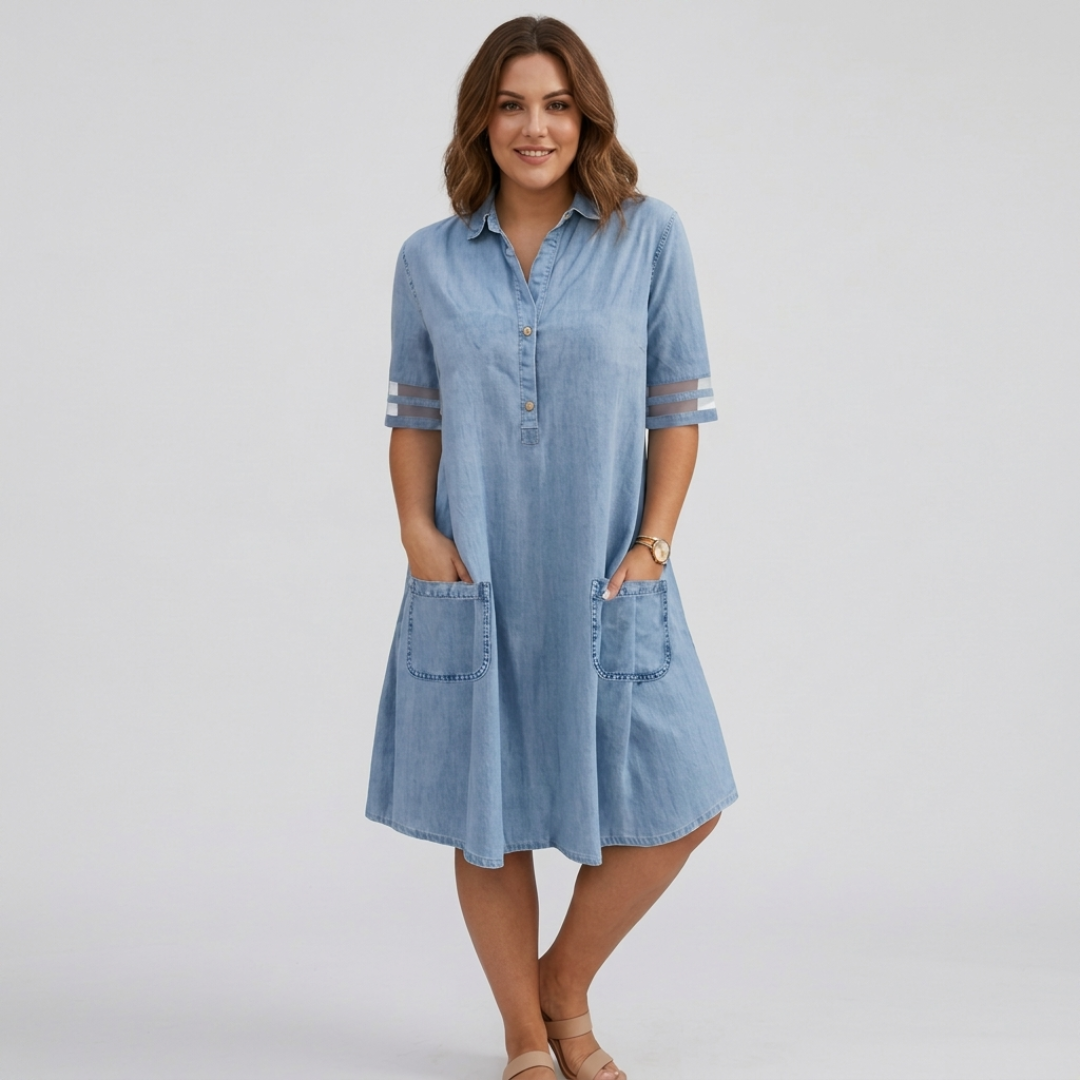 MARIAM | KNEE-LENGTH SHIRT DRESS FOR EVERYDAY WEAR