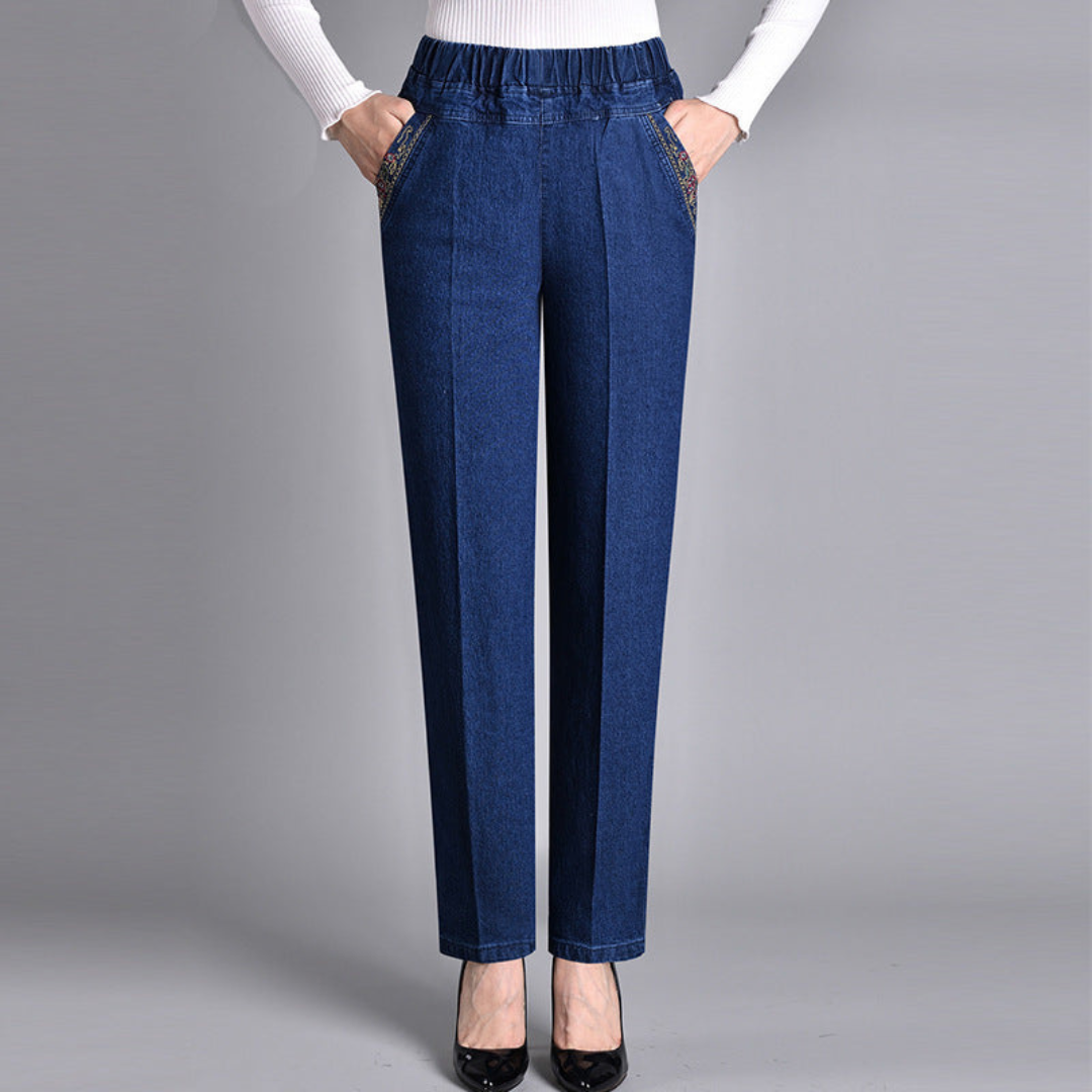 SERAFINA | STRETCH JEANS WITH ELASTIC WAIST