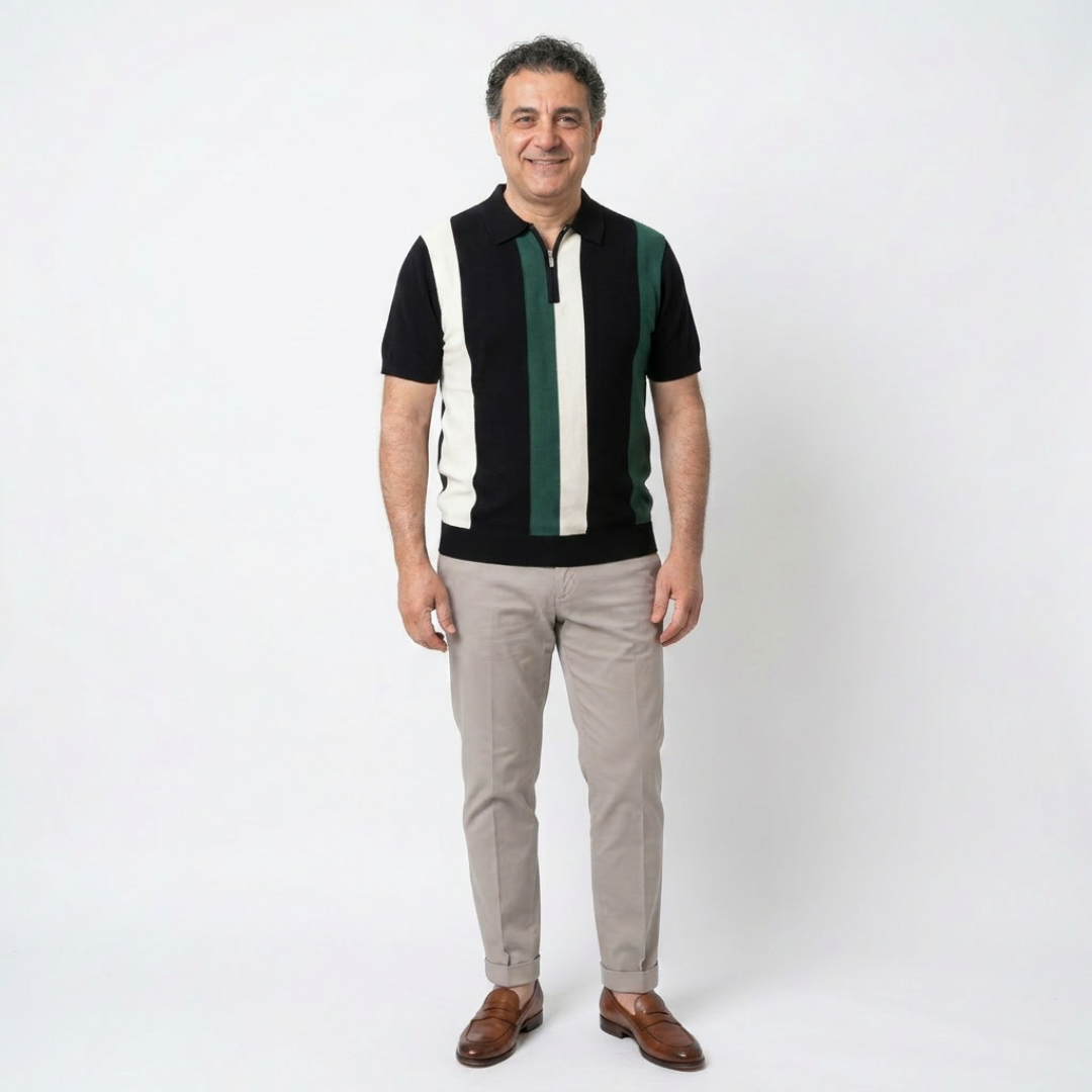 ORSINO | 1/4 ZIP COOL KNIT POLO