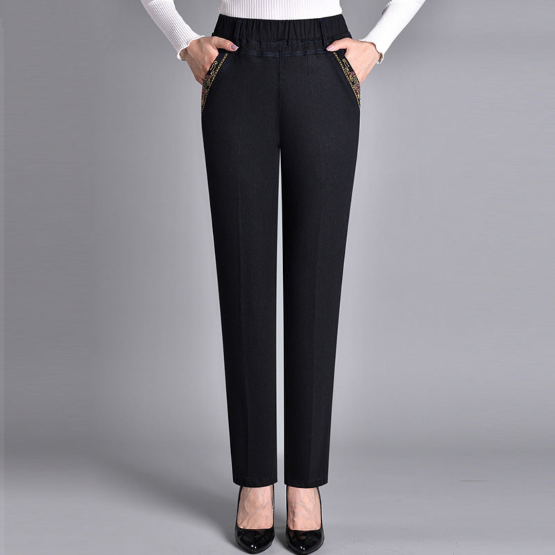 SERAFINA | STRETCH JEANS WITH ELASTIC WAIST
