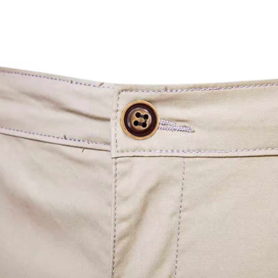 TADDEO | 100% COTTON SHORTS WITH ELASTIC WAIST