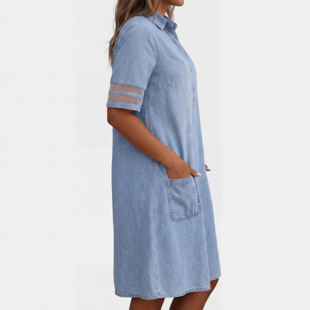 MARIAM | KNEE-LENGTH SHIRT DRESS FOR EVERYDAY WEAR