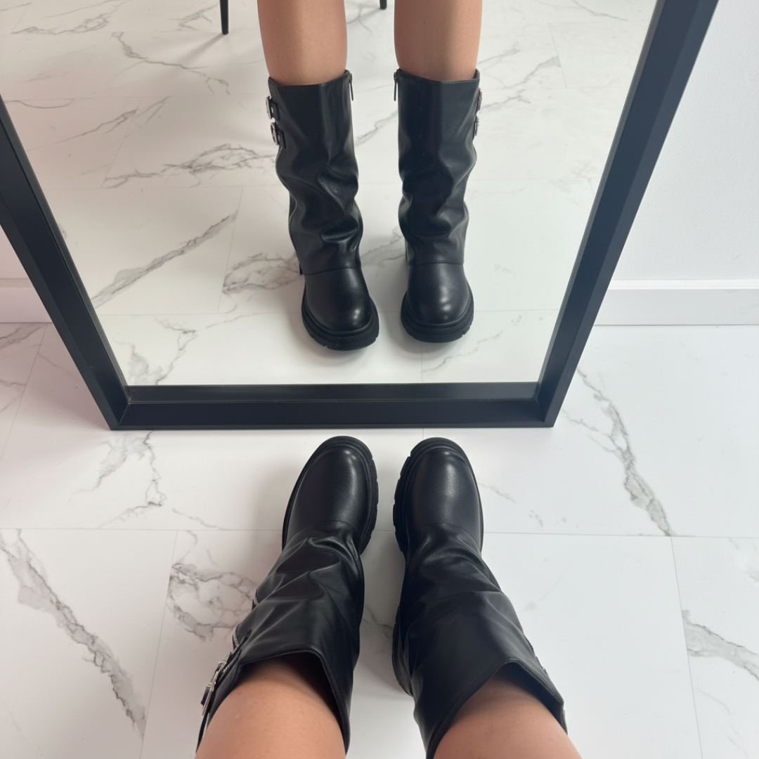 ZARA | COVERED ZIP BOOTS