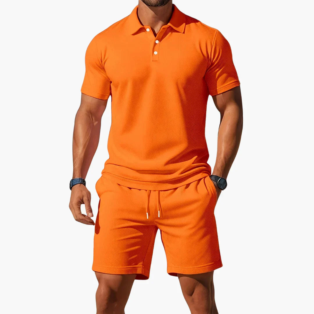 PIERO | ESSENTIAL POLO AND SHORTS SET