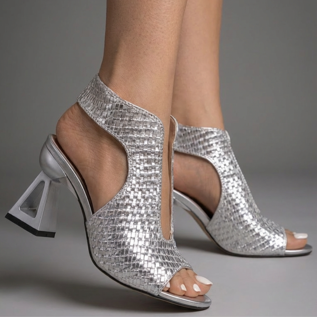 SERENA | SCULPTED BRAIDED HEELS