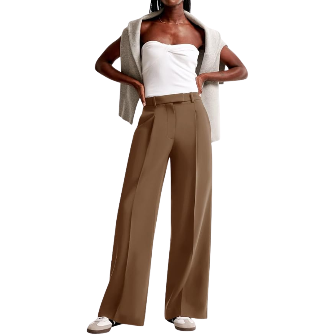 ANNAMARIA | HIGH-WAISTED WIDE-LEG TROUSERS