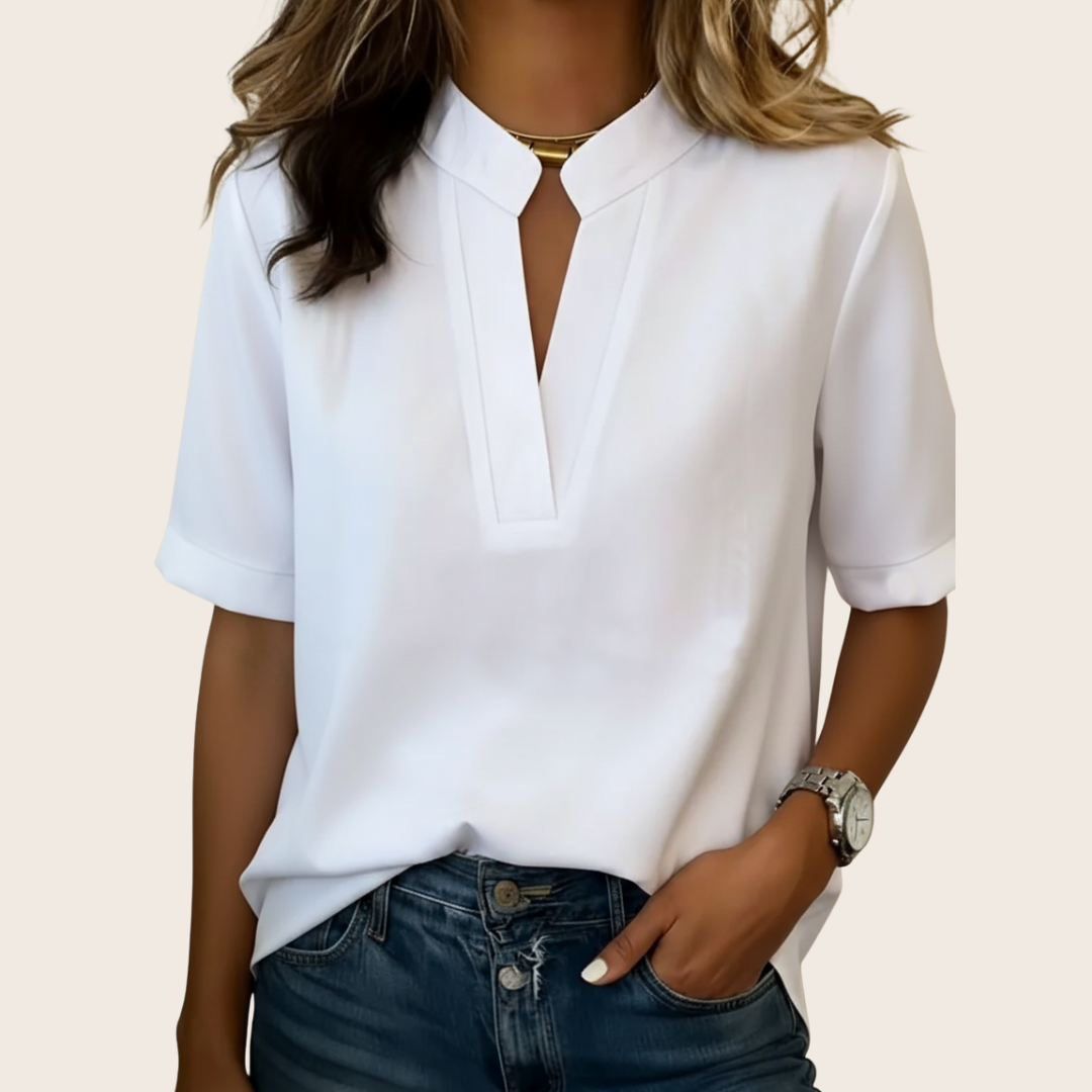 GIOVANNA | CASUAL V-NECK BLOUSE