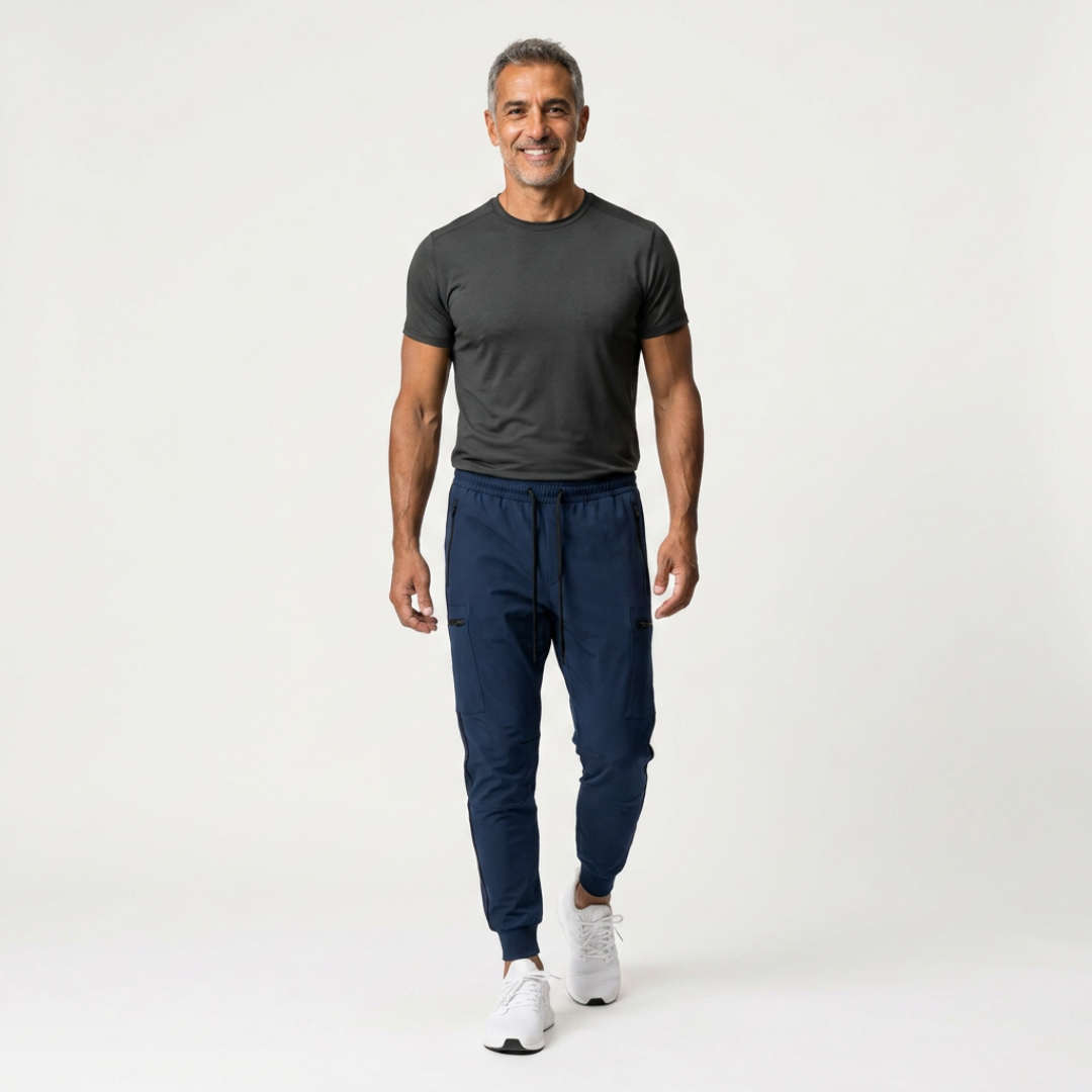 LAVE | QUICK-DRYING MULTI-PURPOSE CARGO PANTS WITH ELASTIC ANKLE CUFFS