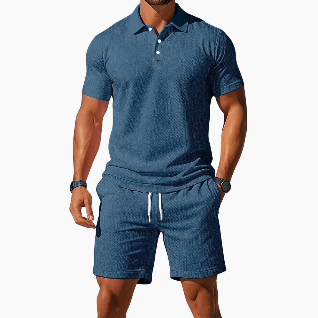 PIERO | ESSENTIAL POLO AND SHORTS SET