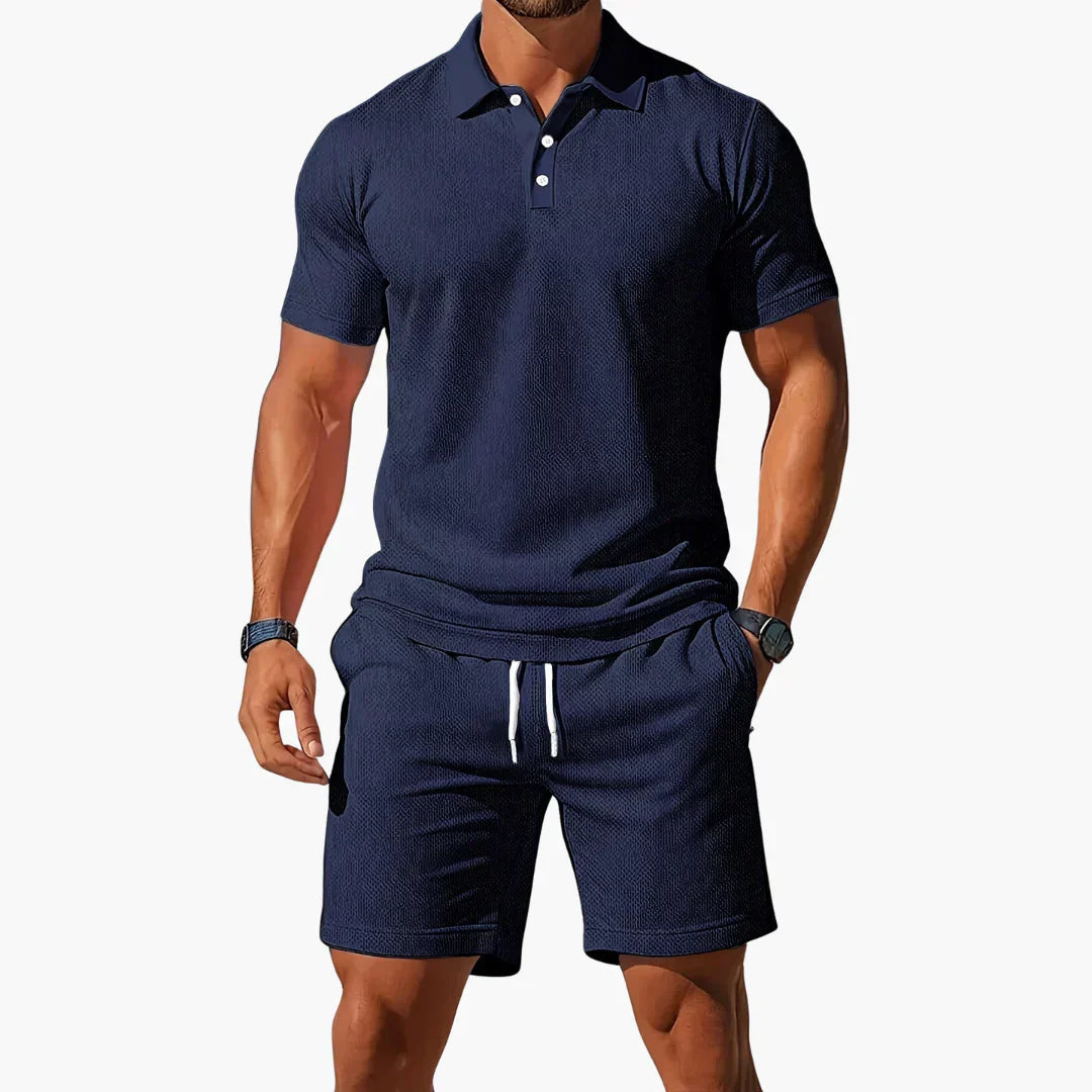 PIERO | ESSENTIAL POLO AND SHORTS SET