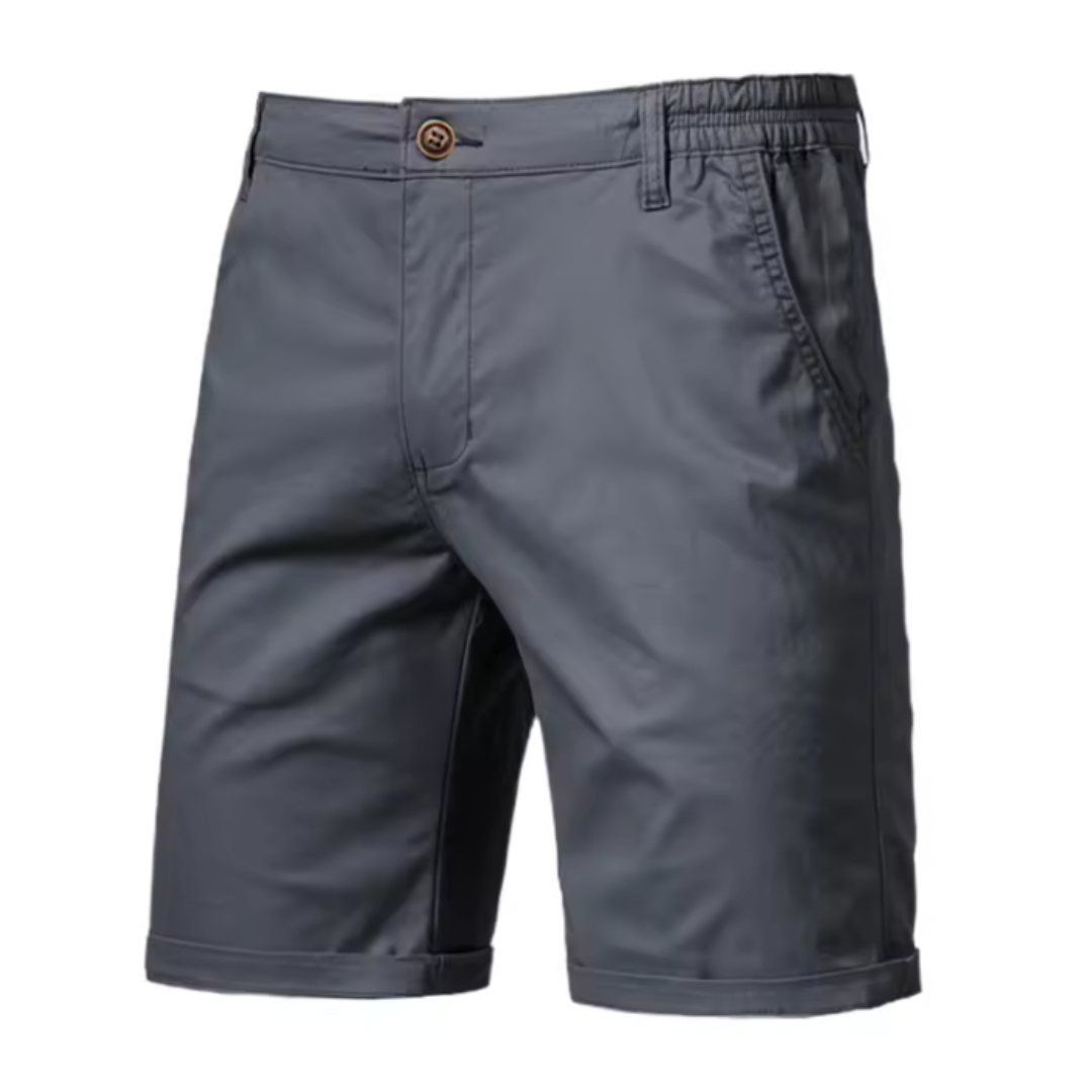 TADDEO | 100% COTTON SHORTS WITH ELASTIC WAIST