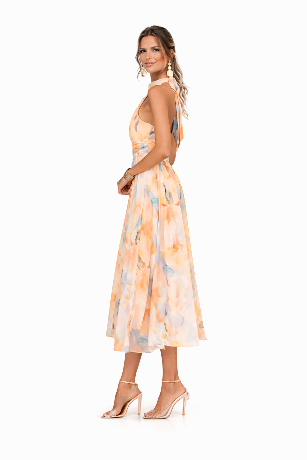 BRUNA | HALTER-NECK DRESS
