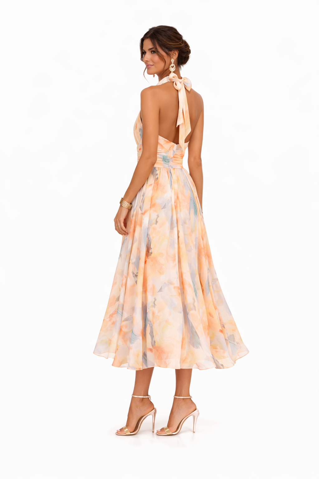 BRUNA | HALTER-NECK DRESS