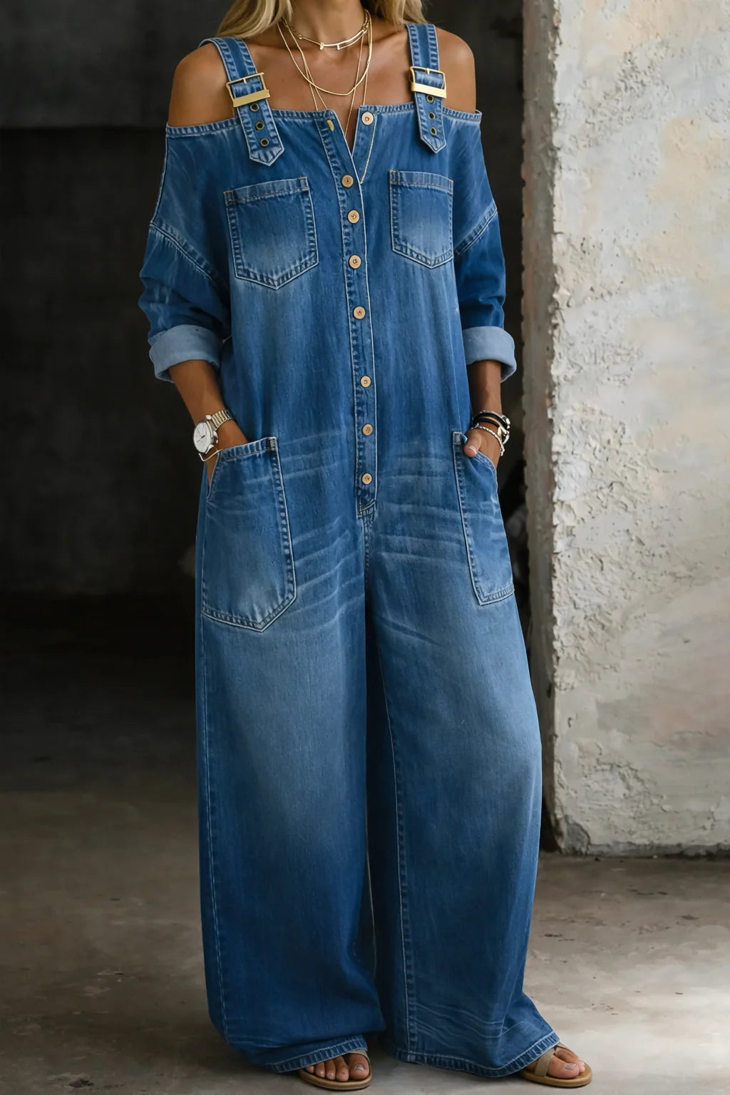 ELETTRA | DENIM JUMPSUIT