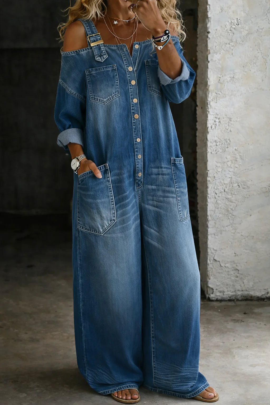 ELETTRA | DENIM JUMPSUIT