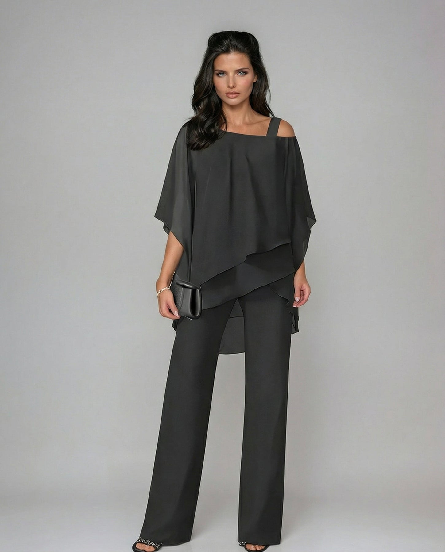 ANNA | OVERLAY TWO-PIECE SUIT