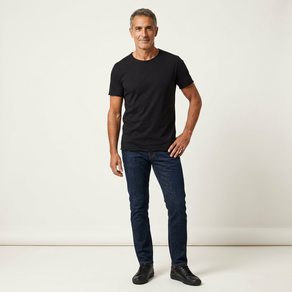 NUNCIO | 100% COTTON RAW EDGE T-SHIRT