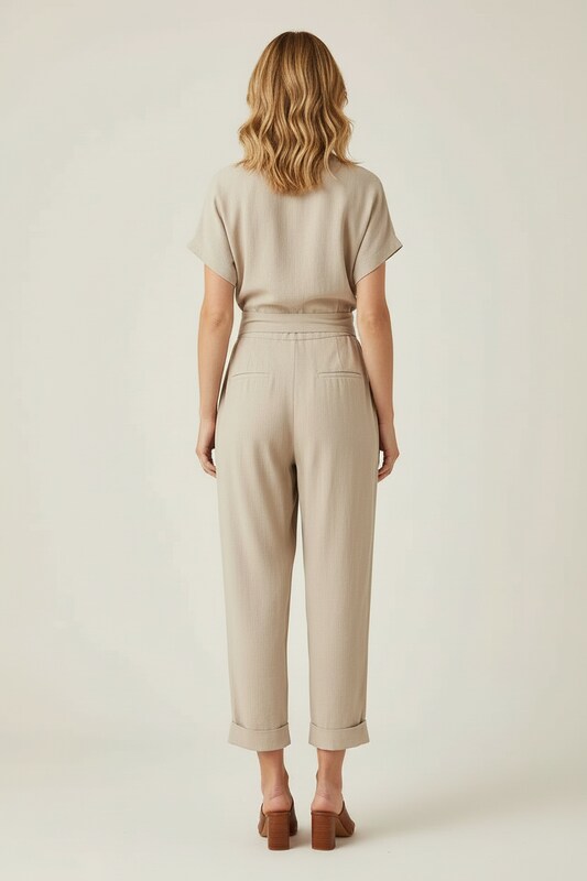 ROSELLA | TWO-PIECE SUIT WITH FRONT BELT