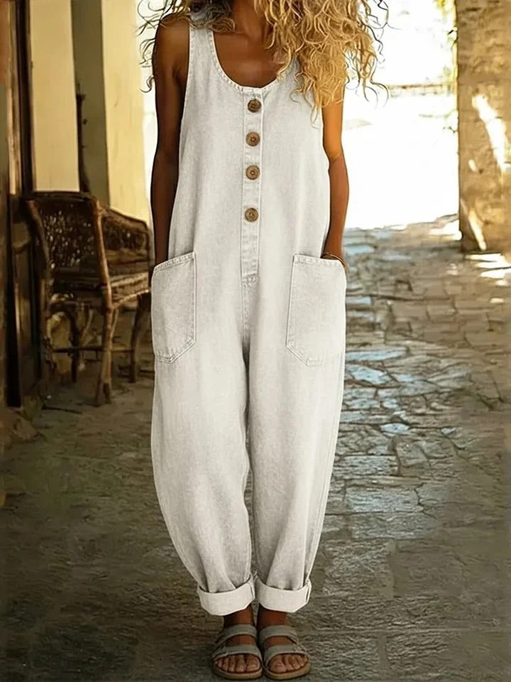 SICILY | VINTAGE WASHED DENIM OVERALLS